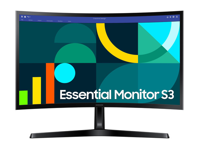 S3 S36GD 24-in 100 Hz Curved Computer Monitor - LS24D368GANXZA