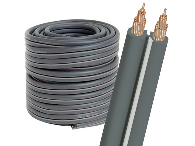 G-2 Bulk Speaker Cable - 16 AWG 30' (9.14m) Spool - Grey Jacket
