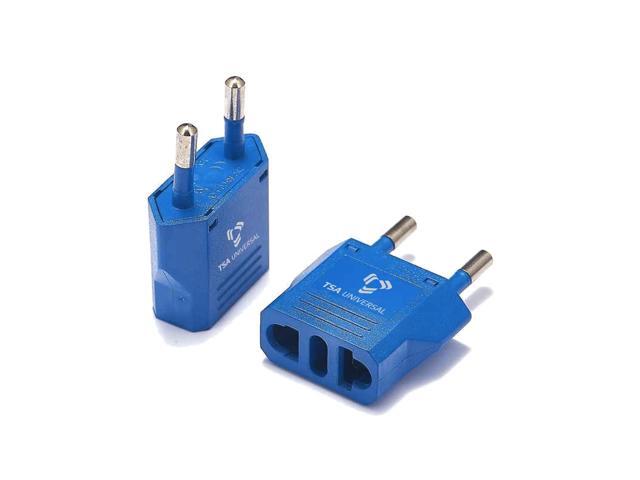 United States to Saint Barthelemy/St Barts Travel Power Adapter to Connect North American Electrical Plugs to Barthelemois outlets for Phones,...