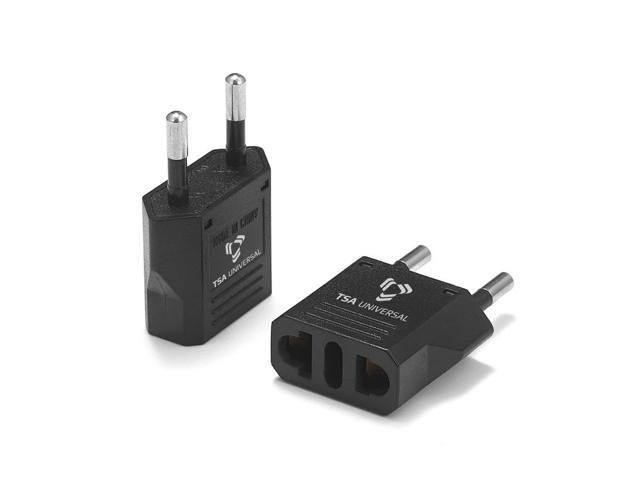 United States to Saint Barthelemy/St Barts Travel Power Adapter to Connect North American Electrical Plugs to Barthelemois outlets for Phones,...