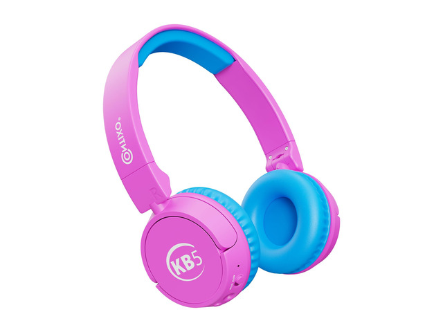 KB-5 Kids Headphones - Over The Ear Foldable Bluetooth Wireless Headphone for Kids - 85dB with Volume Limited - Toddler Headphones for Boys and...