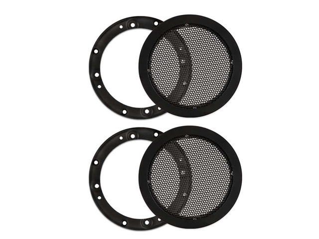 Monitor Subwoofer Part, Heavy Duty Steel Mesh Snap On Woofer Grills for 4.5' Speakers 2 Grill Pack (SG-M4-2)