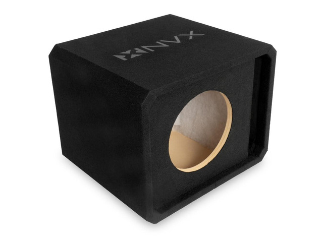 10' Single Ported MDF Black Carpeted Subwoofer Enclosure 1.5 Cu. Ft. with Polyfil 1.5 Cu. Ft. with Polyfil