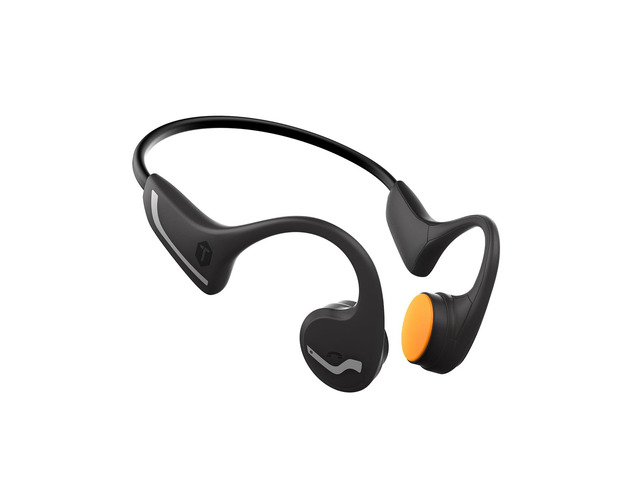 Open Ear Bone Conduction Headphones, Bluetooth Mic IP55 Open-ear design with 8H playtime and NRR 25dB noise control for sports and industrial use
