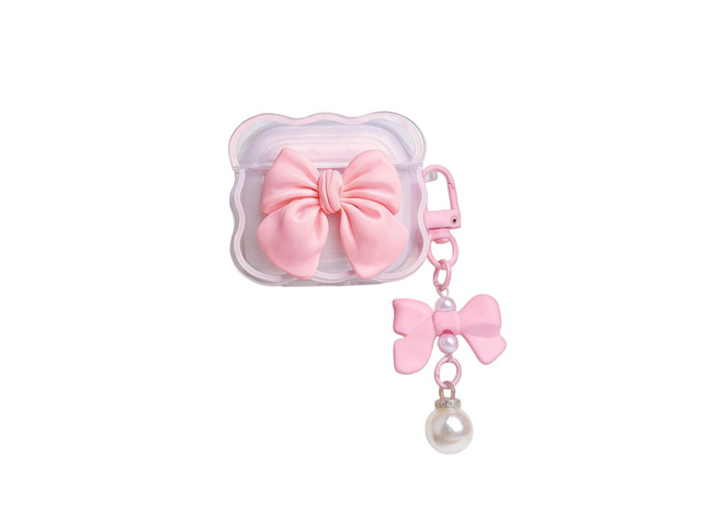 Case Compatible with AirPods Pro/Pro2, Cute Bowknot Design Case Cover for Airpods Pro 2nd/1st Gen, Portable Soft TPU Wireless Charging Earphone...