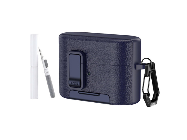 for Sony WF-1000XM6 Case Cover,Compatible with Sony WF-1000XM6,TPU+Stylish Leather Protective Case Cover with Carabiner and Cleaning Kit,Phone...