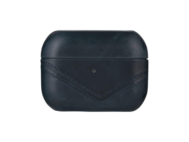 Premium Leather Case Compatible with Apple AirPods 3, Wireless Charging, Two-Piece Design (Ocean)