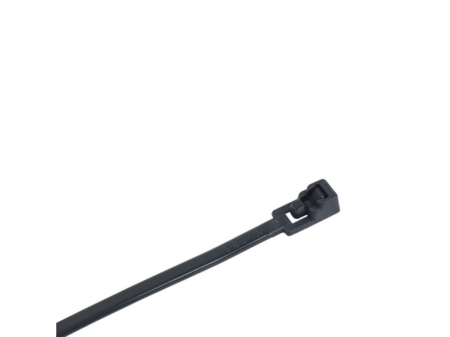 47-111UVB Releasable Cable Tie, 12 Inch., 50 lbs. Tensile Strength, Wire / Cord Management Industrial and Household Use, Nylon Zip Tie, 10 Pk., UV...
