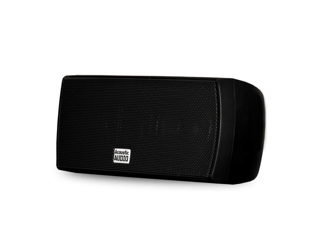 Acoustic Audio AA32CB Mountable Indoor Center Speaker 300 Watts Black Bookshelf, 2.5-Inch