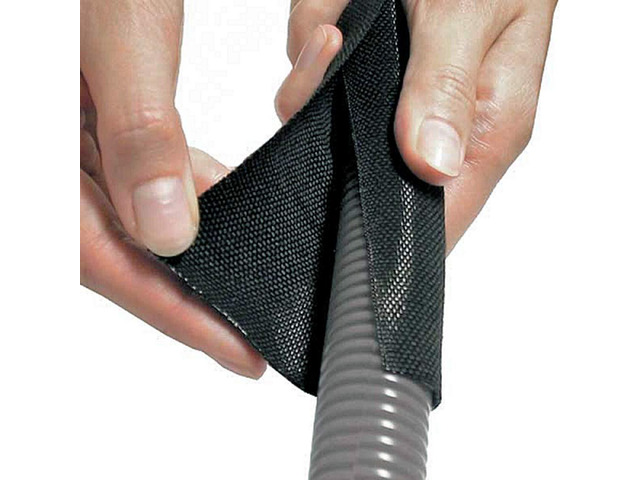 Bentley Harris Roundit 2000 Woven Wrap-Around Sleeving Cable Protection Wire Sleeve 3/16' Diameter for Bundles from 1/8' to 5/16' - 25 Feet