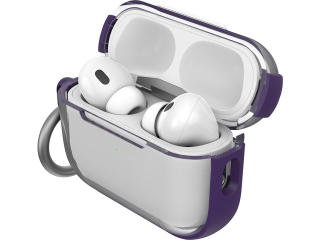 Clear Case for AirPods Pro (2nd Gen), Carabiner Included Clear Protective Design, Wireless Charging Compatible, Carabiner Included, Drop...