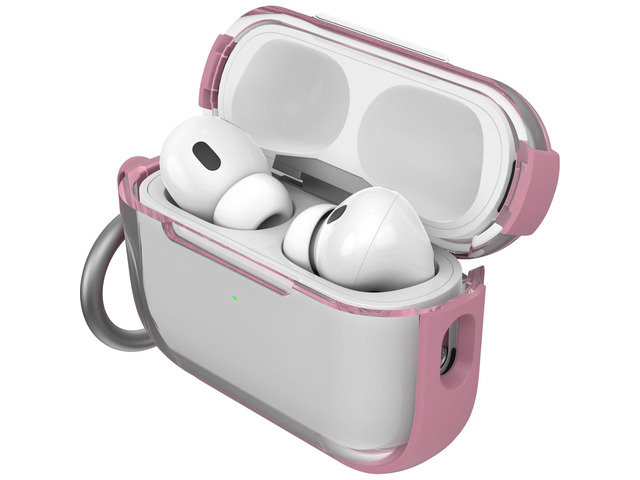 Clear Case for AirPods Pro (2nd Gen), Carabiner Included Clear Protective Design, Wireless Charging Compatible, Carabiner Included, Drop...