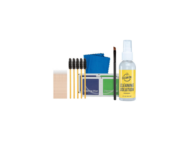 CleanDr Earbud Cleaning Kit 32-piece kit removes earwax and debris, brushes wipes picks solution, safe cleaning for AirPods earbuds charging cases