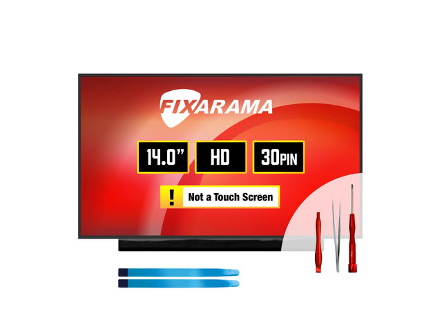 Screen Replacement for Lenovo Thinkpad T490 20N2 20N3 Grade A+ HD 1366x768 Matte 30pin Non-Touch 14.0' LED LCD Display with Tools Tape