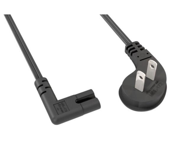 2Pack 10 Feet Replacement Right-Angle US 2Prong AC Power Cord Cable for Insignia NS-32DF310NA19 32-inch Smart HD TV