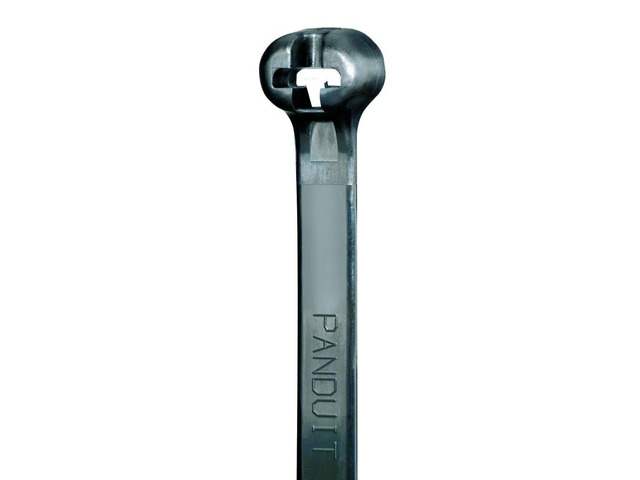 BT3LH-L0 Cable Tie, Metal Barb, Light-Heavy, Weather Resistant Nylon 6.6, 11.8-Inch Length, Black (50-Pack)