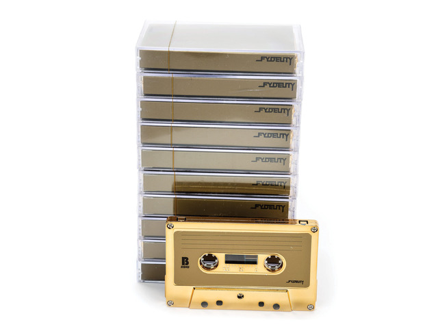 10-Piece Blank Cassette Tape Storage Set Features 60 Minutes Clear Tape Cassette Storage for Recording Blank Audio - Gold Chrome Cassette Holder ...