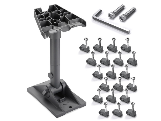 Starlink Mount Gen3 Pivot Mounting Kit Roof Heavy Duty Adjustable Tilt Angle Bracket with Pipe Pole Adapter for Standard Dish Installation