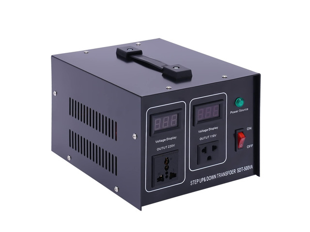 Step UP/Down Transformer 220v to 110v, 500W Voltage Converter 220 to 110 120v to 240V Heavy Duty Power Transformer Automatic Voltage Regulator...