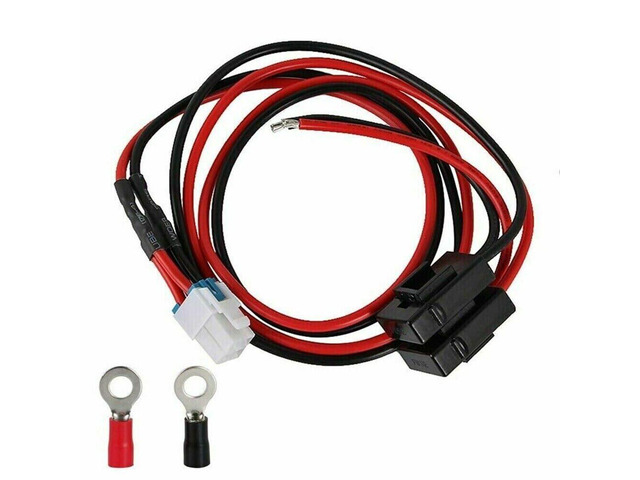 DC Power Cable 12AWG for Kenwood TS-590S for Yaesu: FT-2000, FT-950, FT-450 FTDX-1200, FTDX-3000, FTDX-101 for ICOM FT-891 IC-7100 IC-7300 IC-9700...