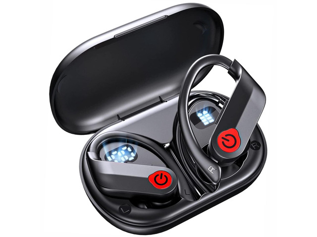 TWS Headphones Wireless Earbuds Compatible with Samsung Galaxy S25/Plus/Ultra, Earphones Ear Hook True Stereo Headset Hands-Free Mic