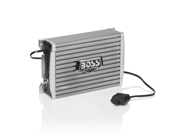 AR1500M Monoblock Car Amplifier - 1500 High Output, High/Low Level Inputs, Low Pass Crossover, Hook Up to Subwoofer for Bass