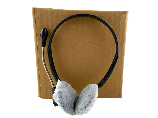 Disposable Sanitary Headphone Covers for On-ear Headphones Carton of 250 Pair (500 pcs.)