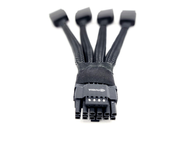 12VHPWR Power Adapter Cable for Nvidia RTX 4090 4080 H100 1x Male 12pin 4X Female 8Pin