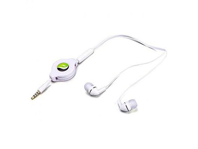 Wired Retractable Earphones w Mic Earbuds Headphones [3.5mm] works for iPod Nano 5th, 6th, 7th, iPod Touch 1st, 2nd, 3rd, 4th, 5th, 6th, 7th Gen,...