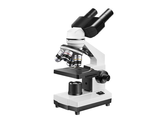 Binocular Compound Microscope for Adults & Students, 40X-5000X Magnification with Dual Upper and Lower LED Lights, Ideal for Laboratory, Classroom,...