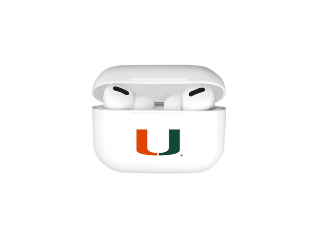 Airpods Case, TPU, University of Miami AirPods (3rd Gen) / White (TPU)
