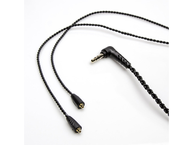 MMCX Replacement Stereo Cable for Pinnacle P1 in-ear headphones (Black) (New Version)