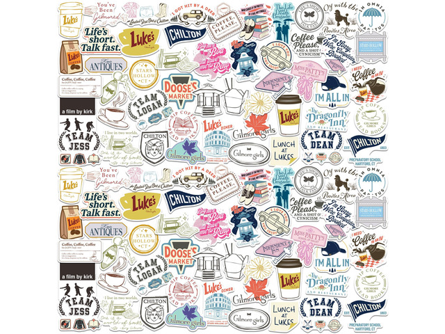 Gilmore Girls Iconic 200 Vinyl Stickers Waterproof Die-Cut Decals Laptop