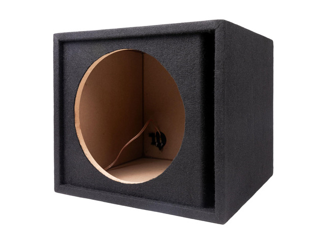 Maxxlink by MBXP-112 12 Inch Single Ported Subwoofer Enclosure, Universal Fit Sub Box with UV Treated Carpet for in-Car Audio Systems, Black