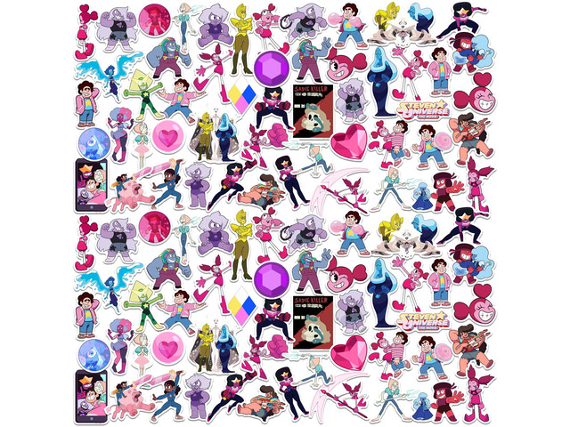 Steven Universe: The Movie 200 Vinyl Stickers Waterproof Die-Cut Decals Car