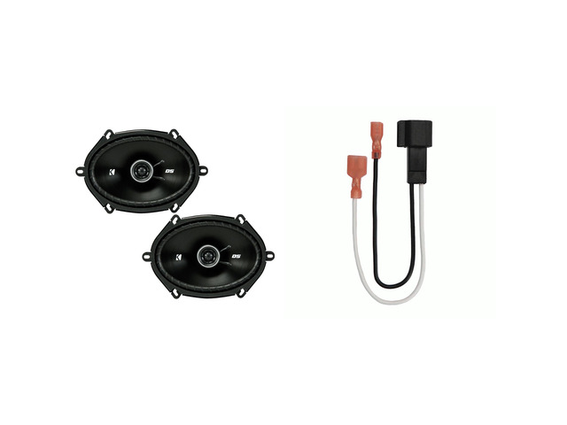 Speakers 6X8 inch for Ford F-150 1999-2014 Upgrade Kit - 2 Pack of DS Series with Harness, Coaxial Car Audio Front or Rear Door Speaker 43DSC6804
