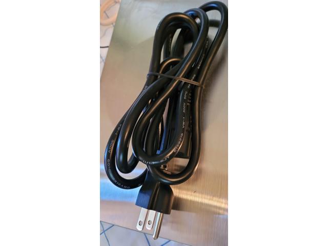 Replacement 6ft Notched Plug 3 Prong AC Power Cord for Baohing E159216 VW-1 300V LL112007 Power Supply Cable