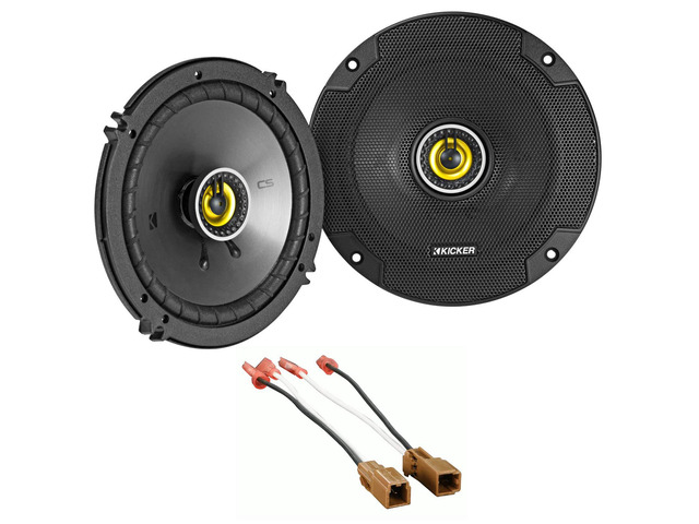 Pair 46CSC654 CSC65 6.5' 6-1/2' 600 Watt 4-Ohm Car Audio Coaxial Speakers Bundle with METRA 72-7400 Speaker Harness Connector Compatible with...