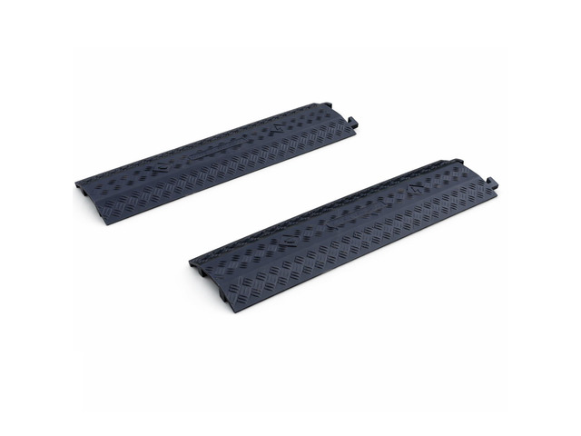 VIIBLE 2-Pack Black Large Drop Over Cable Ramp, 2000 lbs Capacity, Heavy Duty Protector for Hoses & Cords, Safe for High Traffic, Indoor/Outdoor...