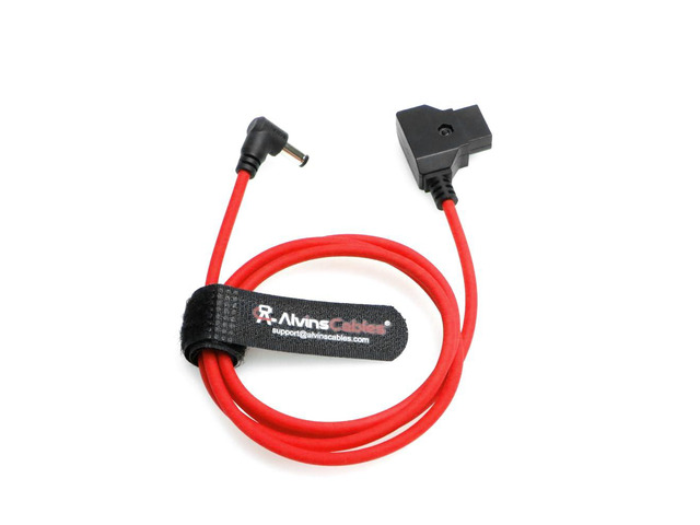 Ultra Soft Dtap to DC Cable Right Angle for Atomos Shogun,D-tap to 2.1 DC Power Cable for Blackmagic Video Assist,SmallHD 702,for Feelworld FW568...
