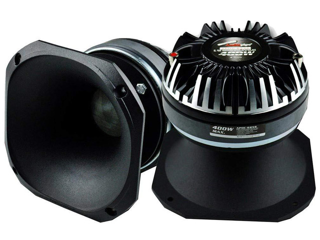 Audiopipe APHC-6256 400 Watt Max 8 OHM 6' Compression Driver w/Aluminum Horn