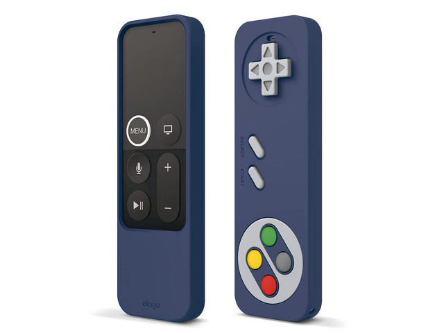 R4 Retro Case for Apple TV 4K Siri Remote 1st Generation Classic Controller Design, Lanyard Included [Non-Functional] (Jean Indigo)