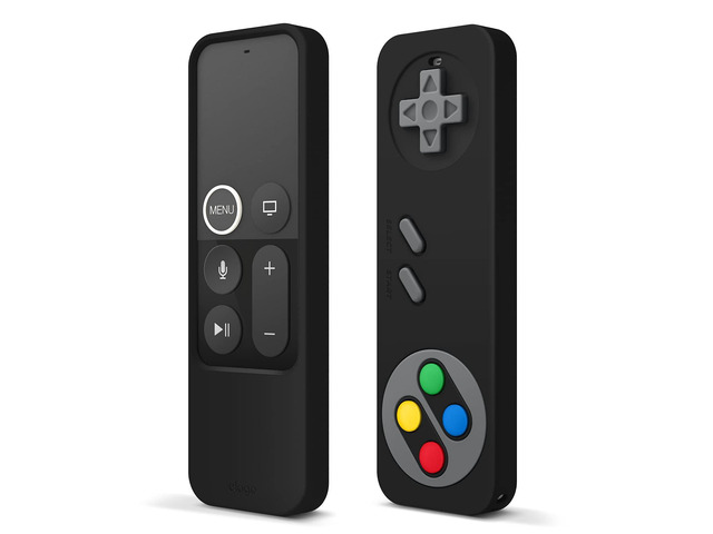 R4 Retro Case for Apple TV 4K Siri Remote 1st Generation Classic Controller Design, Lanyard Included [Non-Functional] (Black)