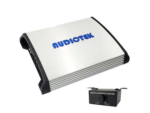 AT4000M 1 Channel Monoblock Car Amplifier - 4000 Watts, 2 Ohm Stable, LED Indicator, Bass Knob Included, Mosfet Power Supply, Great for Subwoofers