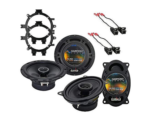 Fits GMC Sierra 1999-2006 Speakers with Harness 5.25' 4x6 Rhythm Series R5 R46 dash replacement package, 5.25 inch truck upgrade set, 225W and...