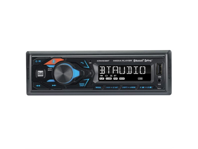 Dual XRM59BT Single-DIN In-Dash All-Digital Media Receiver with Bluetooth