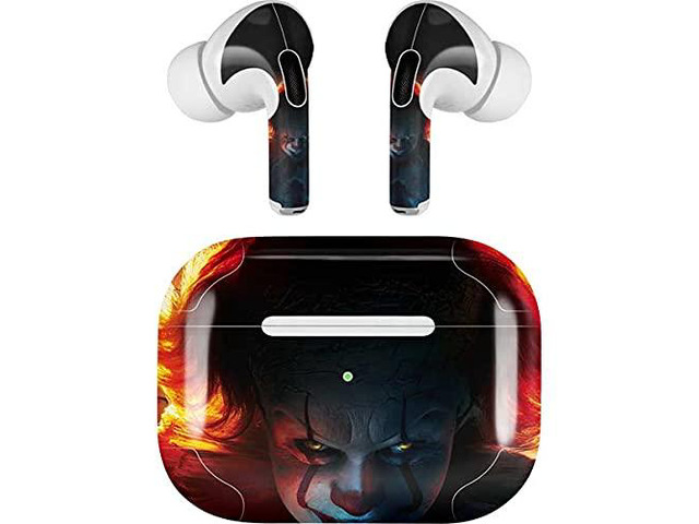 Decal Audio Skin Compatible with Apple AirPods Pro - Officially Licensed Warner Bros IT Volume 2 Poster Design