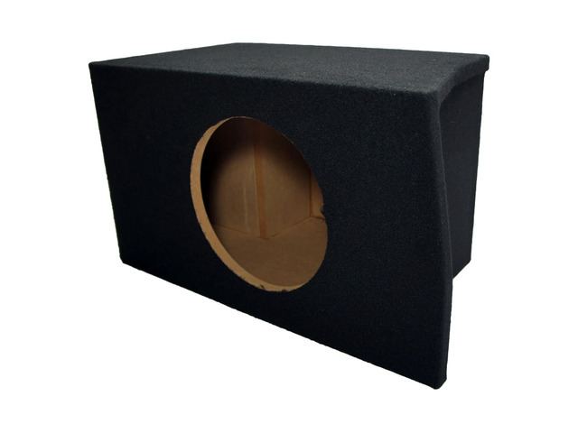 Single 10' Subwoofer Box Fits 2005-2014 Ford Mustang Coupe Sealed ASC Air-tight MDF shell, durable carpet, hugs the rear wall, heavy-duty...