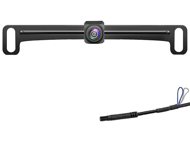 Backup Camera HD Rear Front View License Plate Night Vision Waterproof Compatible with Clarion Dual Boss Jensen Stinger Podofo Soundstream Eonon...