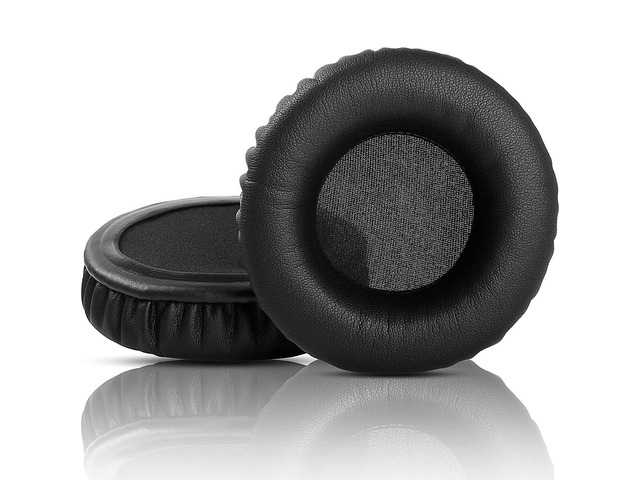 N-Tune HD Replacement Earpads Protein Leather Ear Pads Cushions Cover Repair Parts Compatible with Monster NCredible NTune On-Ear Headphones (Black)